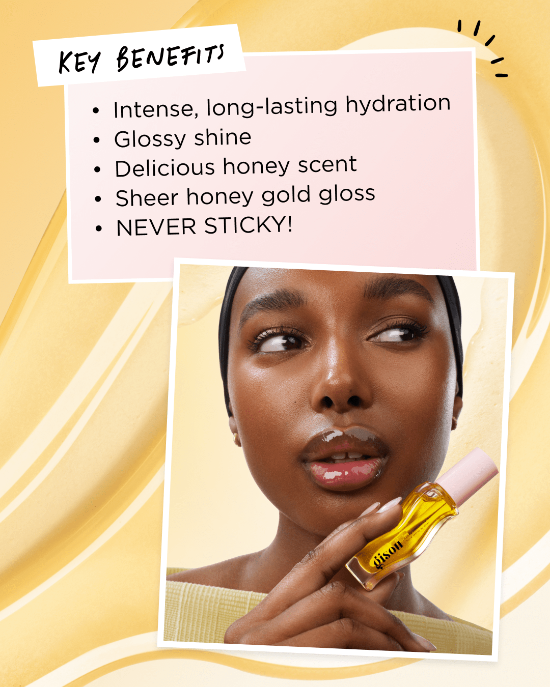Gisou Honey Infused Hydrating Lip Oil - Zin Beauty Shop - Zine Beauty Shop