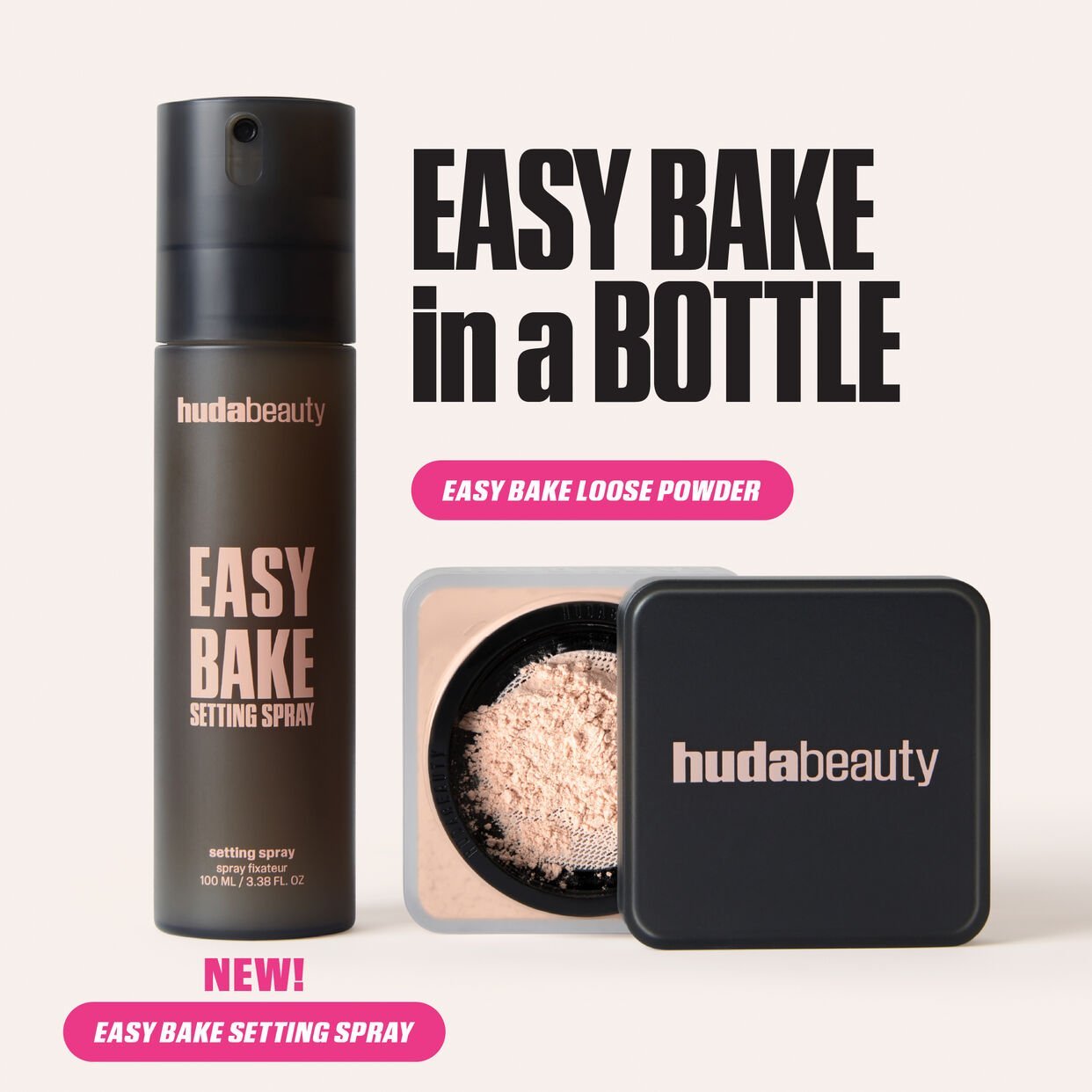 Huda Beauty Easy Bake Setting Spray with 16-Hour Wear 100ml - Zin Beauty Shop - Zine Beauty Shop