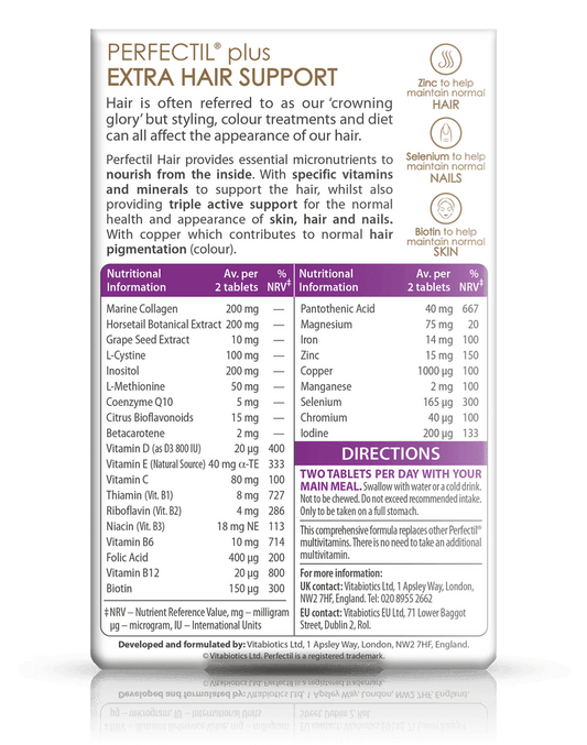 PERFECTIL HAIR 60 tablets EXP 01/2028 - Zin Beauty Shop - Zine Beauty Shop