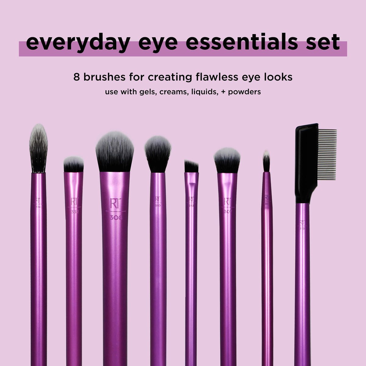 Real Technique Everyday Eye Essentials Makeup Brush Set - Zin Beauty Shop - Zine Beauty Shop