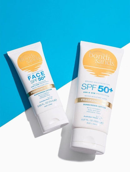 Bondi Sands SPF 50+ Fragrance Free Body Sunscreen Lotion 150ML - Zin Beauty Shop - Zine Beauty Shop