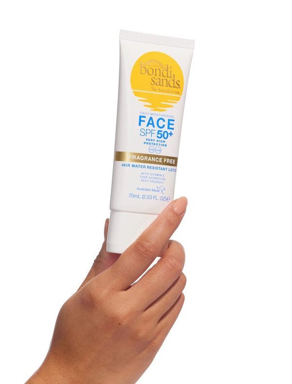 Bondi Sands SPF 50+ Fragrance Free Face Sunscreen Lotion 75ml - Zine Beauty Shop - Zine Beauty Shop