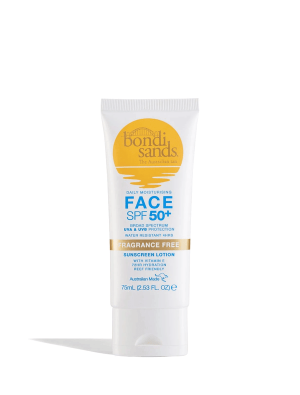 Bondi Sands SPF 50+ Fragrance Free Face Sunscreen Lotion 75ml - Zin Beauty Shop - Zine Beauty Shop