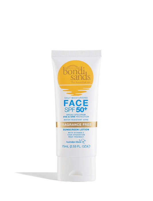 Bondi Sands SPF 50+ Fragrance Free Face Sunscreen Lotion 75ml - Zin Beauty Shop - Zine Beauty Shop