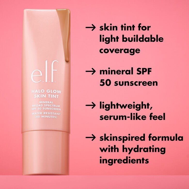 Elf Halo Glow Skin Tint SPF50 30ml - Zine Beauty Shop - Zine Beauty Shop