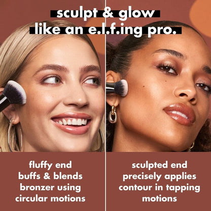 Elf Liquid Bronzer & Contour Duo Brush - Zin Beauty Shop - Zine Beauty Shop