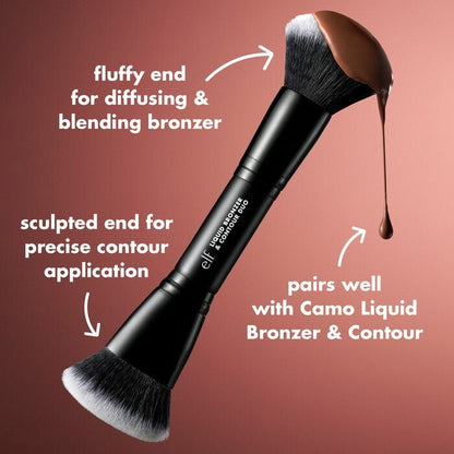 Elf Liquid Bronzer & Contour Duo Brush - Zin Beauty Shop - Zine Beauty Shop