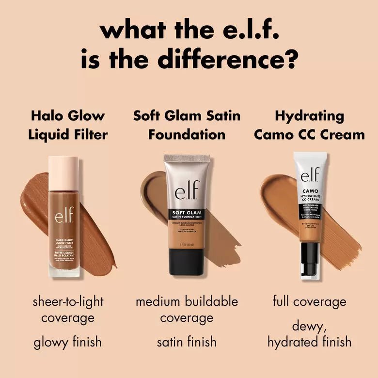 Elf Soft Glam Satin Foundation - Zin Beauty Shop - Zine Beauty Shop