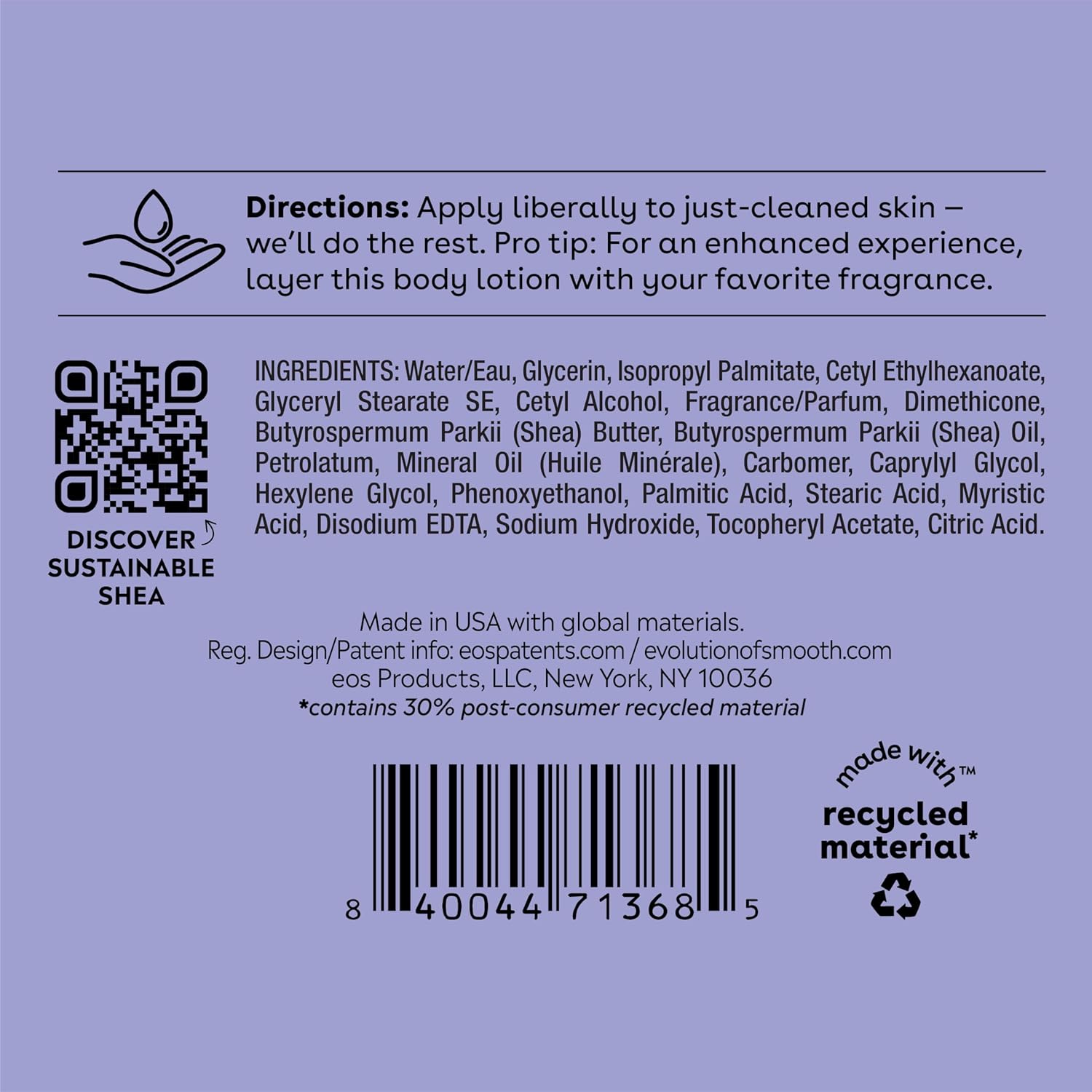 EOS Body Lotion 473ml - Zin Beauty Shop - Zine Beauty Shop