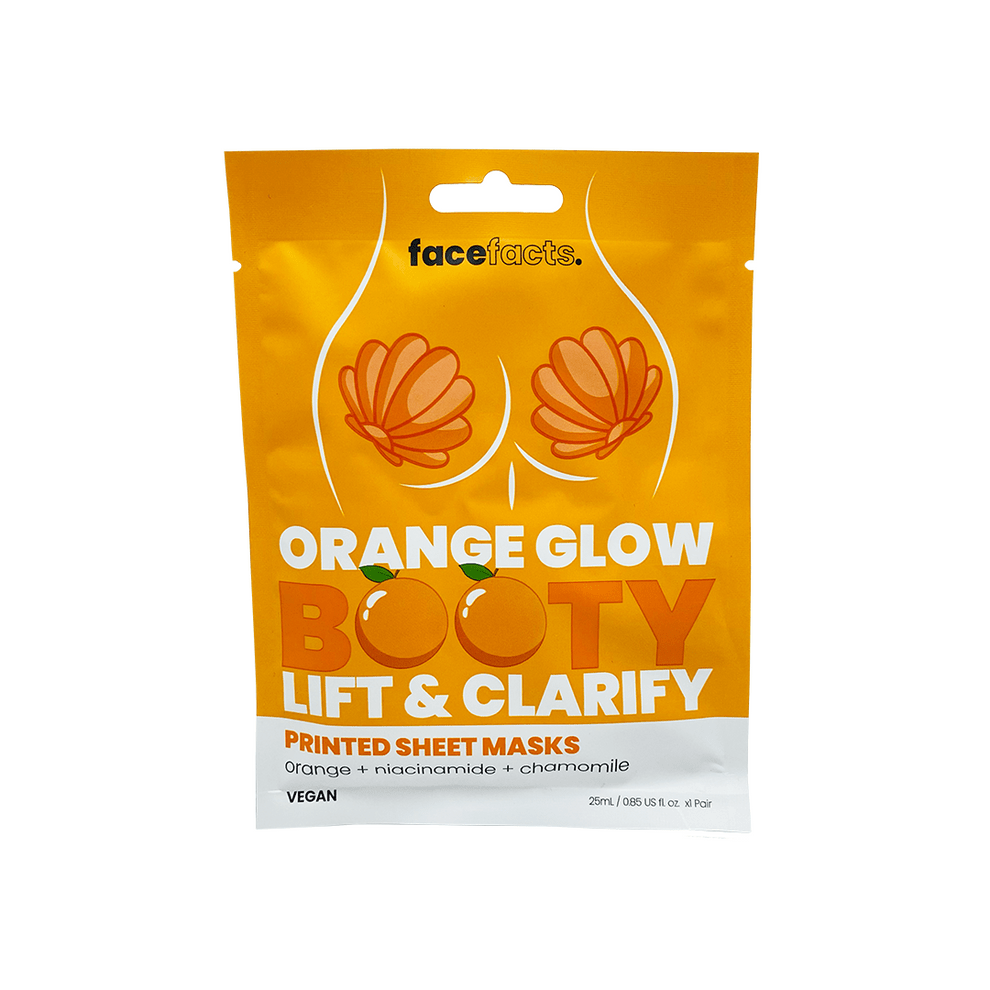 Face Facts Orange Glow Booty Lift & Clarify Sheet Mask - Zin Beauty Shop - Zine Beauty Shop