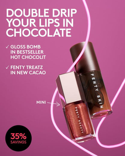Fenty Beauty Chocolit Treatz Lip Luminizer + Lip Oil Duo - Zine Beauty Shop - Zine Beauty Shop