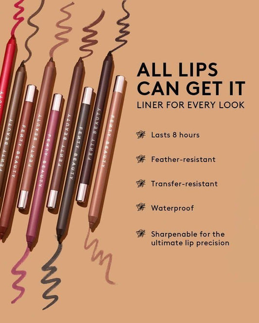 Fenty Beauty Trace'd Out Longwear Waterproof Pencil Lip Liner - Zin Beauty Shop - Zine Beauty Shop