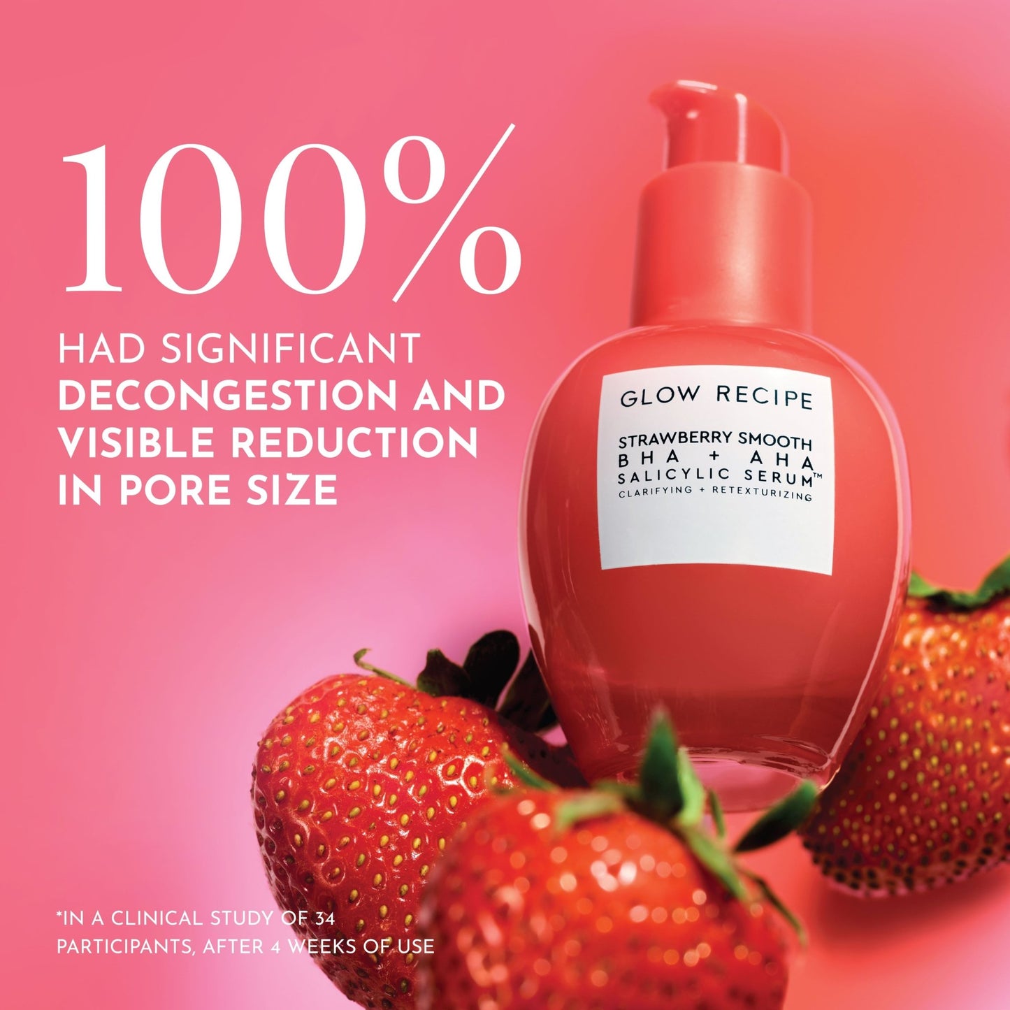 Glow Recipe Strawberry Smooth BHA+AHA Salicylic Serum 30ml - Zine Beauty Shop - Zine Beauty Shop