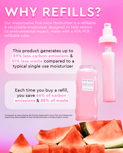 Glow Recipe Watermelon Glow Pink Juice Oil-Free Refillable Moisturizer - Zin Beauty Shop - Zine Beauty Shop
