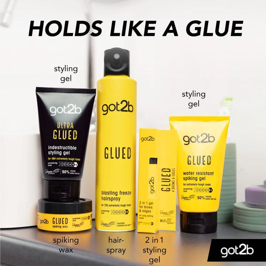 Got2b GLUED WATER RESISTANT SPIKING GEL 150ml - Zin Beauty Shop - Zine Beauty Shop