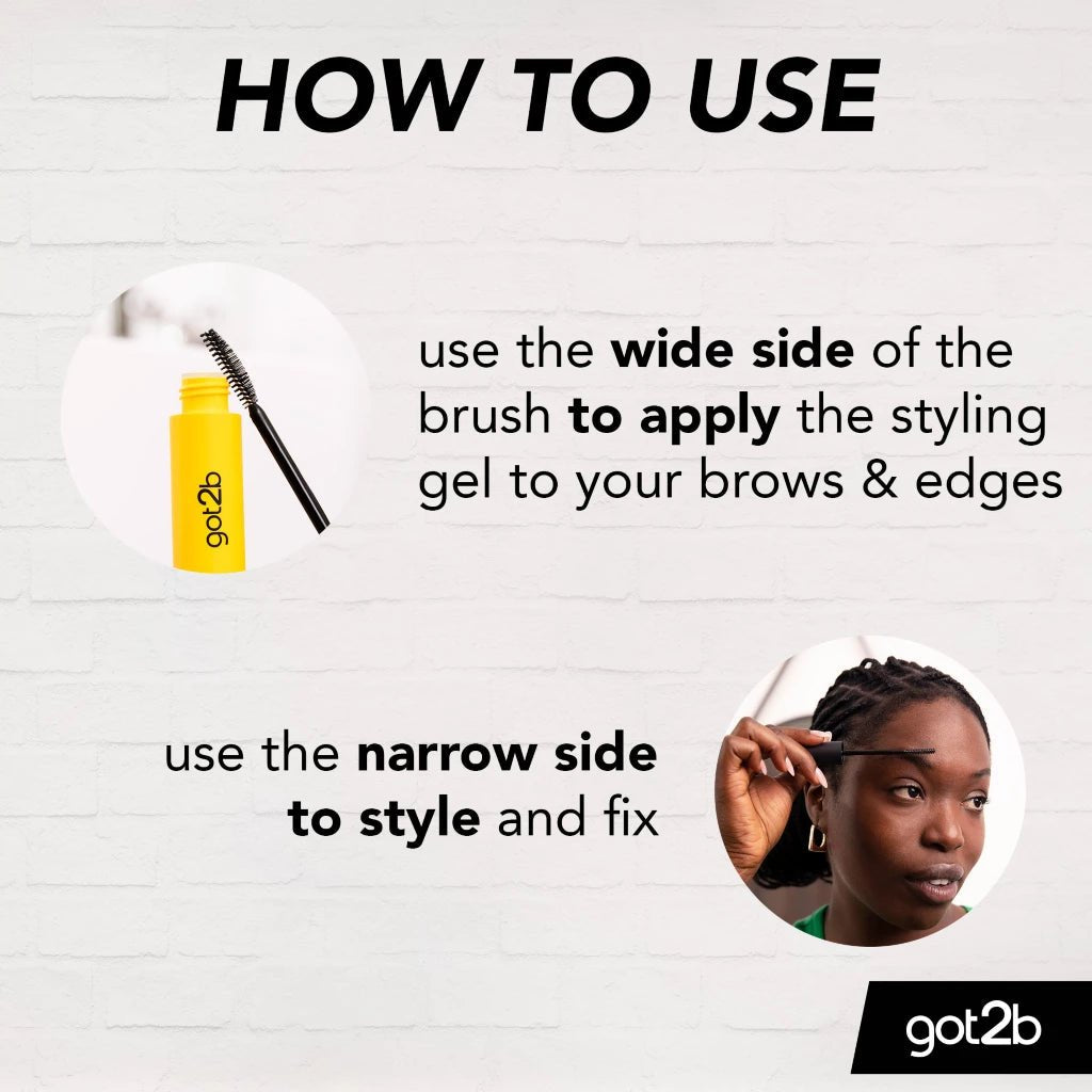 Got2be GLUED 4 BROWS & EDGES 2IN1 GEL - Zin Beauty Shop - Zine Beauty Shop