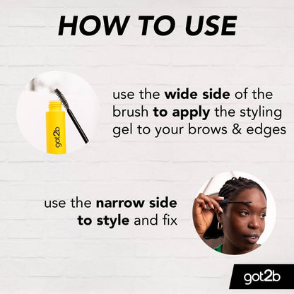 Got2be GLUED 4 BROWS & EDGES 2IN1 GEL - Zin Beauty Shop - Zine Beauty Shop