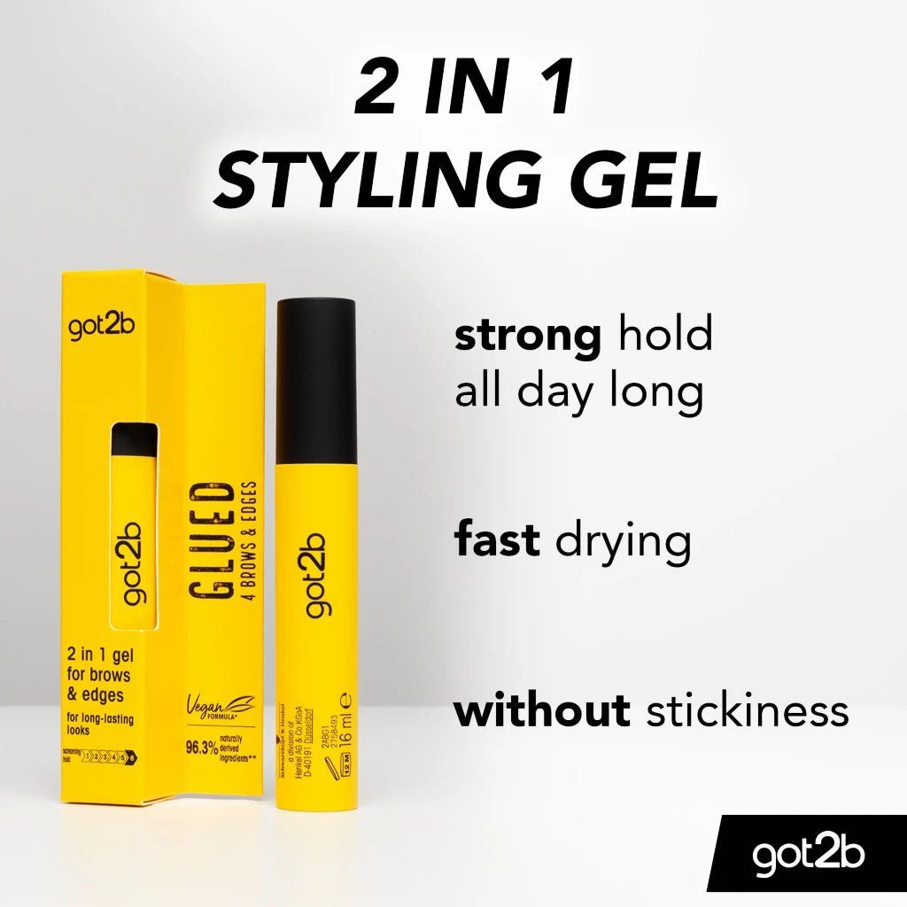 Got2be GLUED 4 BROWS & EDGES 2IN1 GEL - Zin Beauty Shop - Zine Beauty Shop
