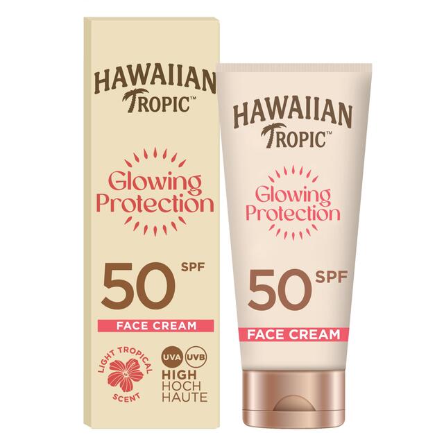 Hawaiian Tropic Glowing Protection Face Cream 50ml - Zin Beauty Shop - Zine Beauty Shop