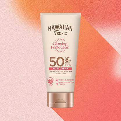 Hawaiian Tropic Glowing Protection Face Cream 50ml - Zin Beauty Shop - Zine Beauty Shop