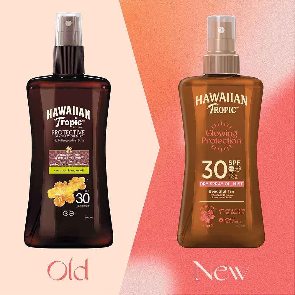 Hawaiian Tropic Glowing Protection Sunscreen Dry Oil SPF 30 200m - Zin Beauty Shop - Zine Beauty Shop