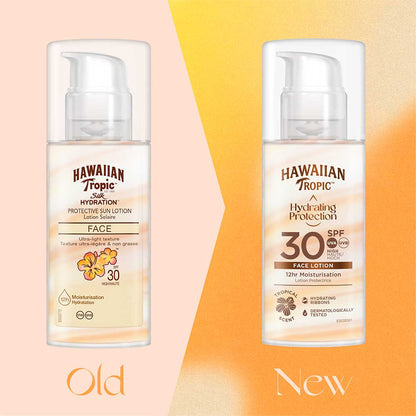 Hawaiian Tropic Hydrating Protection Face Sunscreen Lotion SPF 30 50ml - Zine Beauty Shop - Zine Beauty Shop
