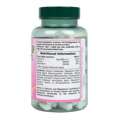 Holland & Barrett Calcium + Magnesium & Vitamin D 120 Tablets - Zine Beauty Shop - Zine Beauty Shop