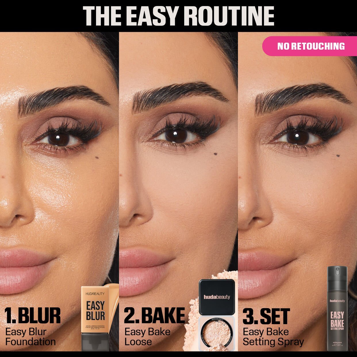 Huda Beauty Easy Bake Setting Spray with 16-Hour Wear 100ml - Zin Beauty Shop - Zine Beauty Shop