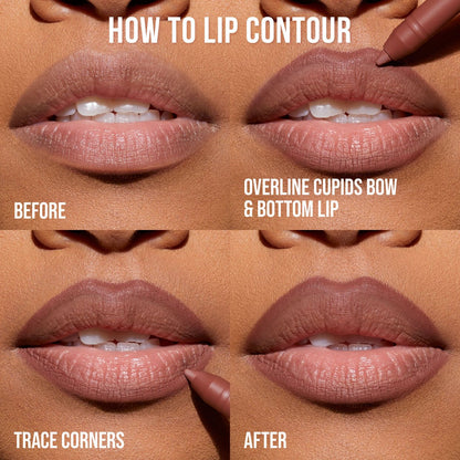 Huda Beauty Lip Contour Mini Duo Yummy Browns - Zin Beauty Shop - Zine Beauty Shop