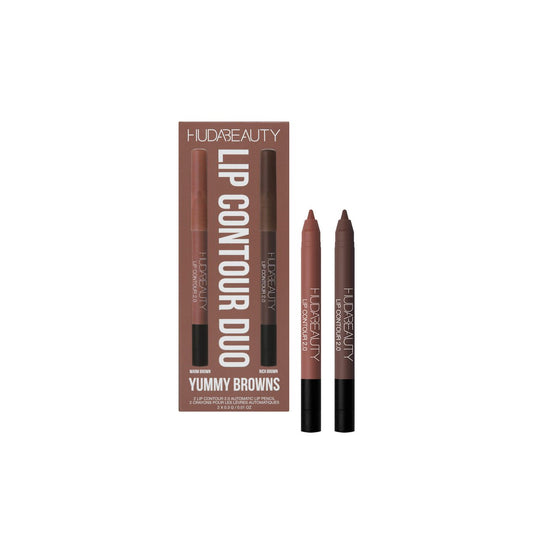 Huda Beauty Lip Contour Mini Duo Yummy Browns - Zin Beauty Shop - Zine Beauty Shop