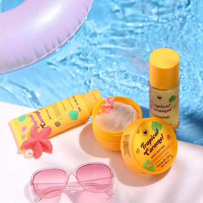 I Heart Revolution Tropical Caramel Bath & Body Gift Set - Zine Beauty Shop - Zine Beauty Shop