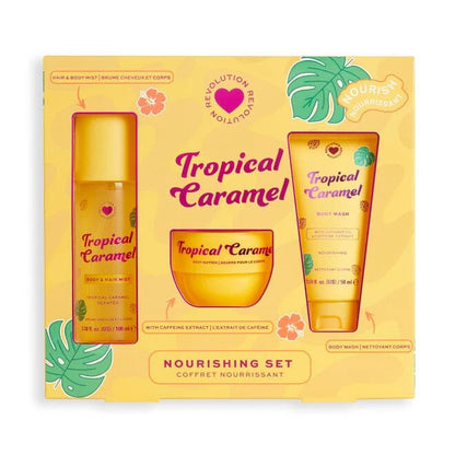 I Heart Revolution Tropical Caramel Bath & Body Gift Set - Zine Beauty Shop - Zine Beauty Shop