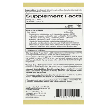 LactoBif 65 Probiotics, 30 Veggie Capsules - Zin Beauty Shop - Zine Beauty Shop