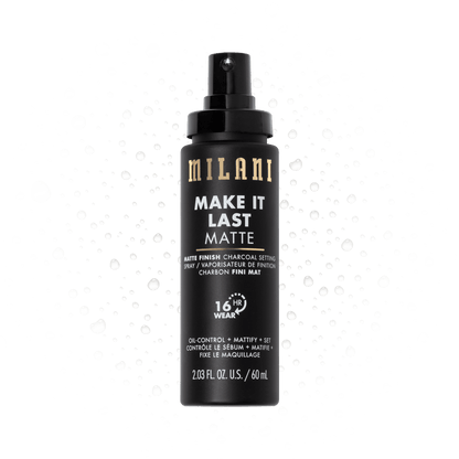 Milani Make It Last Matte - Matte Finish Charcoal Setting Spray 60ml - Zine Beauty Shop - Zine Beauty Shop