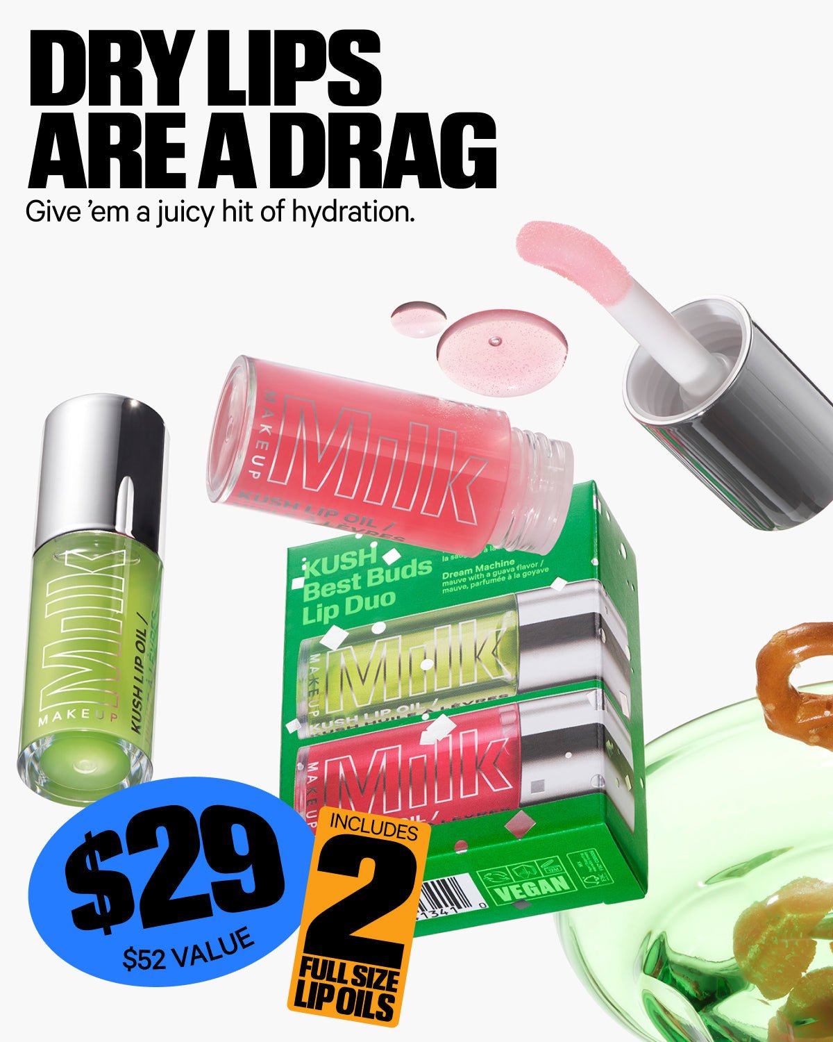 Milk Makeup KUSH Best Buds Lip Oil Duo - Zin Beauty Shop - Zine Beauty Shop