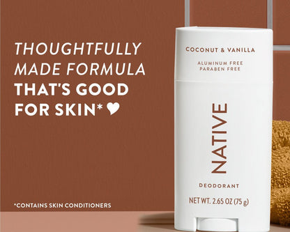 Native Coconut & Vanilla Deodorant Stick - Zin Beauty Shop - Zine Beauty Shop