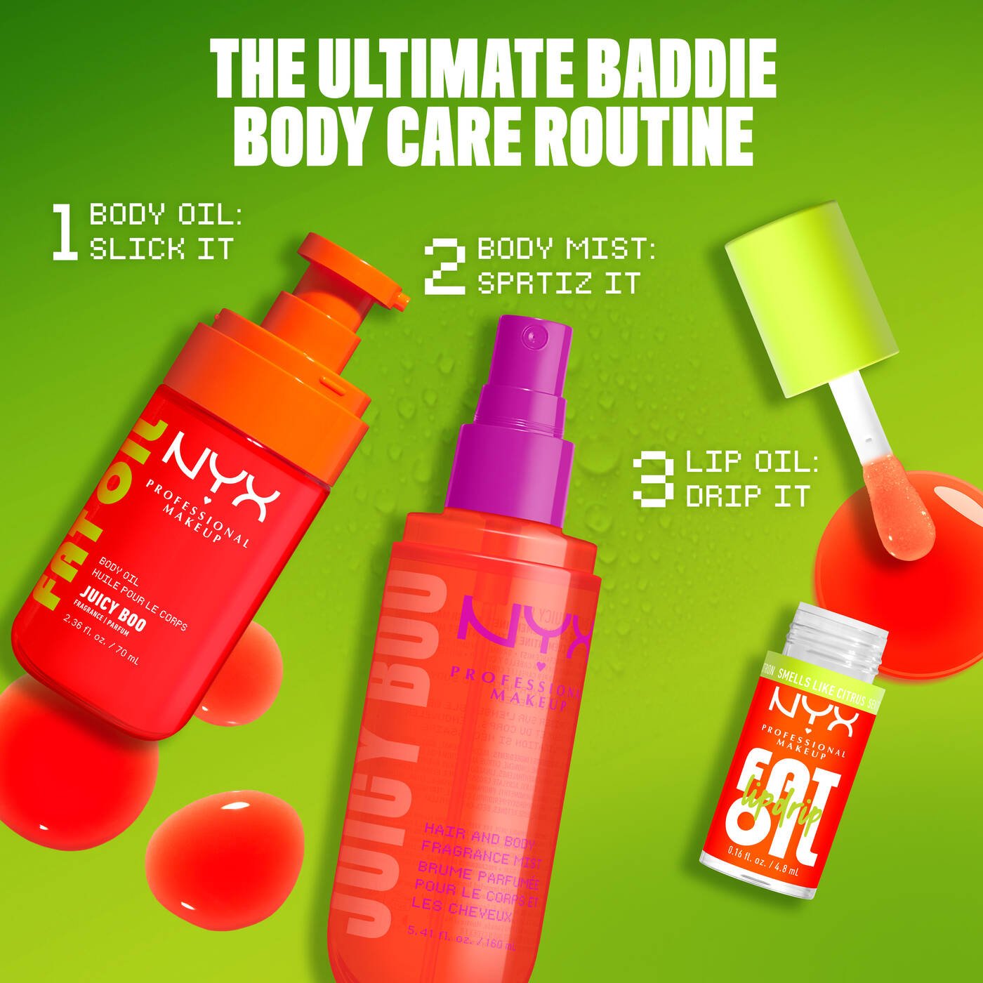 NYX FAT OIL BODY OIL - Zin Beauty Shop - Zin Beauty Shop