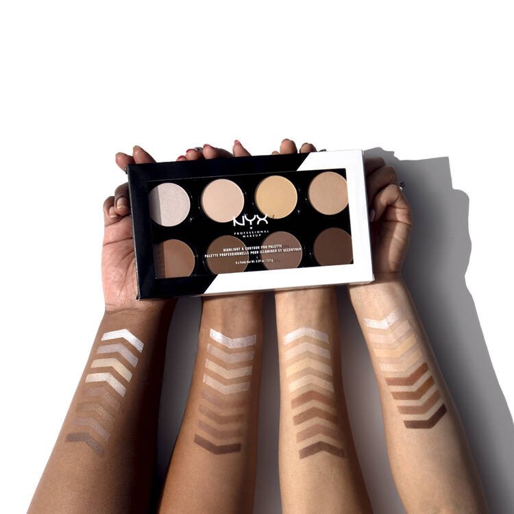 NYX Highlight & Contour Powder Palette - Zin Beauty Shop - Zine Beauty Shop