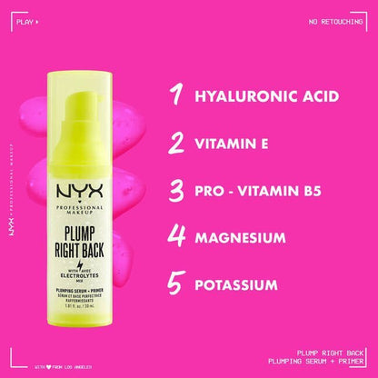 NYX Plump Right Back Primer + Serum - Zine Beauty Shop - Zine Beauty Shop