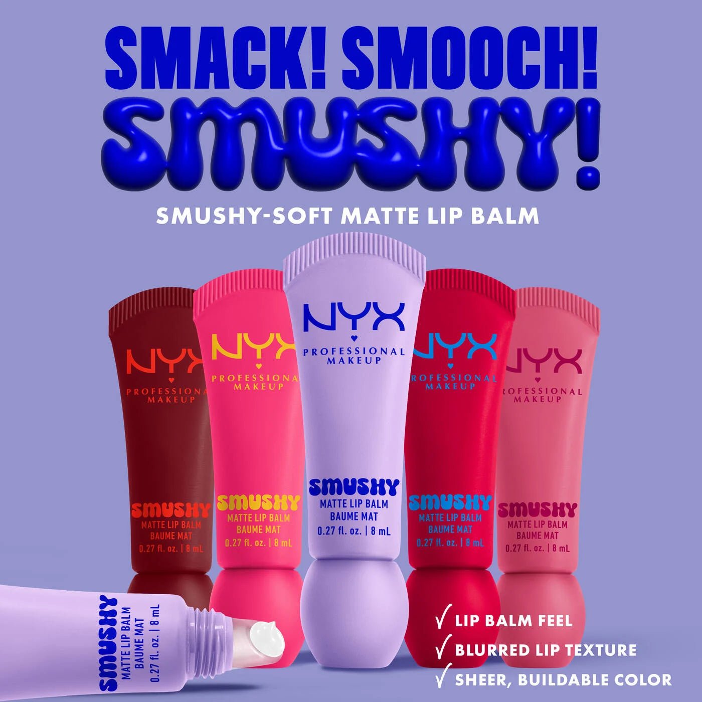NYX SMUSHY MATTE LIP BALM - Zine Beauty Shop - Zine Beauty Shop