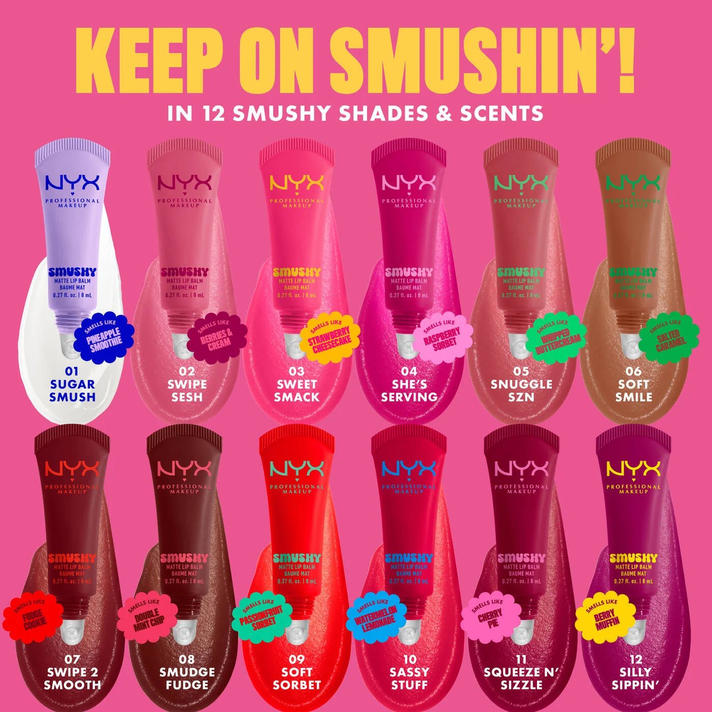 NYX SMUSHY MATTE LIP BALM - Zine Beauty Shop - Zine Beauty Shop