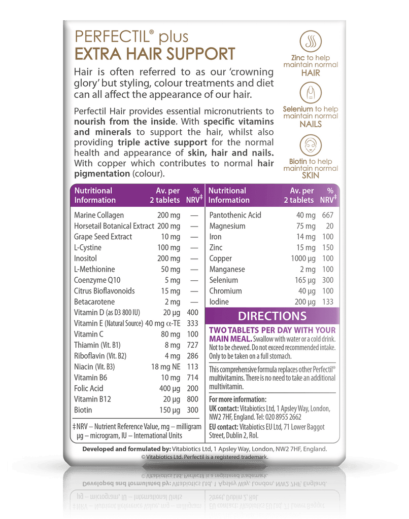 PERFECTIL HAIR 60 tablets EXP 01/2028 - Zin Beauty Shop - Zine Beauty Shop