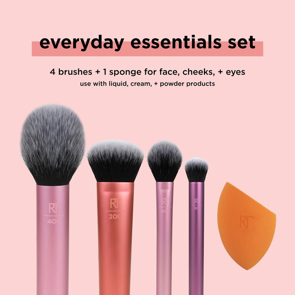 Real Technique Everyday Essentials Makeup Brush Set - Zin Beauty Shop - Zine Beauty Shop