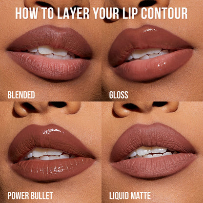 Huda Beauty Lip Contour Mini Duo Yummy Browns - Zine Beauty Shop