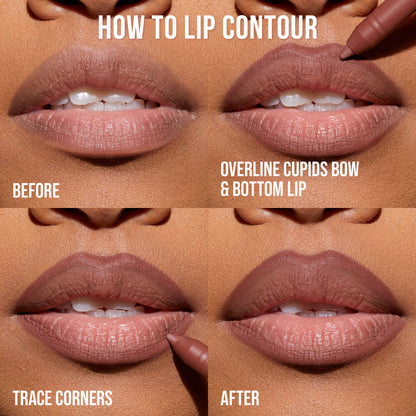 Huda Beauty Lip Contour Mini Duo Yummy Browns - Zine Beauty Shop