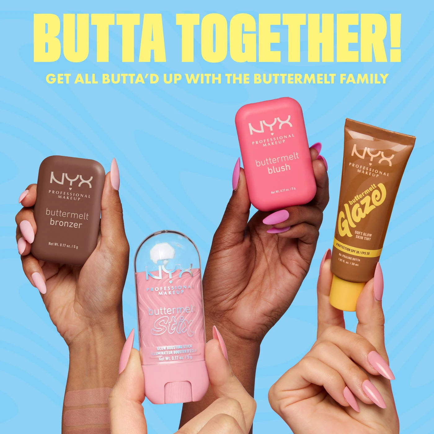 NYX Buttermelt Glow Boosting Highlighter Stix - Zine Beauty Shop