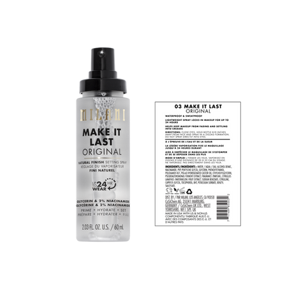 Milani MAKE IT LAST ORIGINAL - NATURAL FINISH SETTING SPRAY 60ml - Zine Beauty Shop