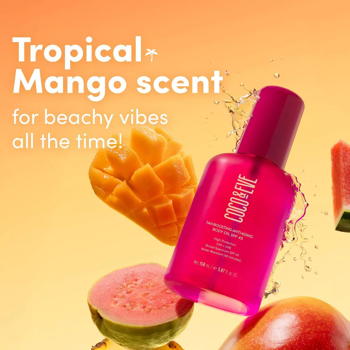 Coco & Eve Tan Boosting Anti-Aging Body Oil SPF50
