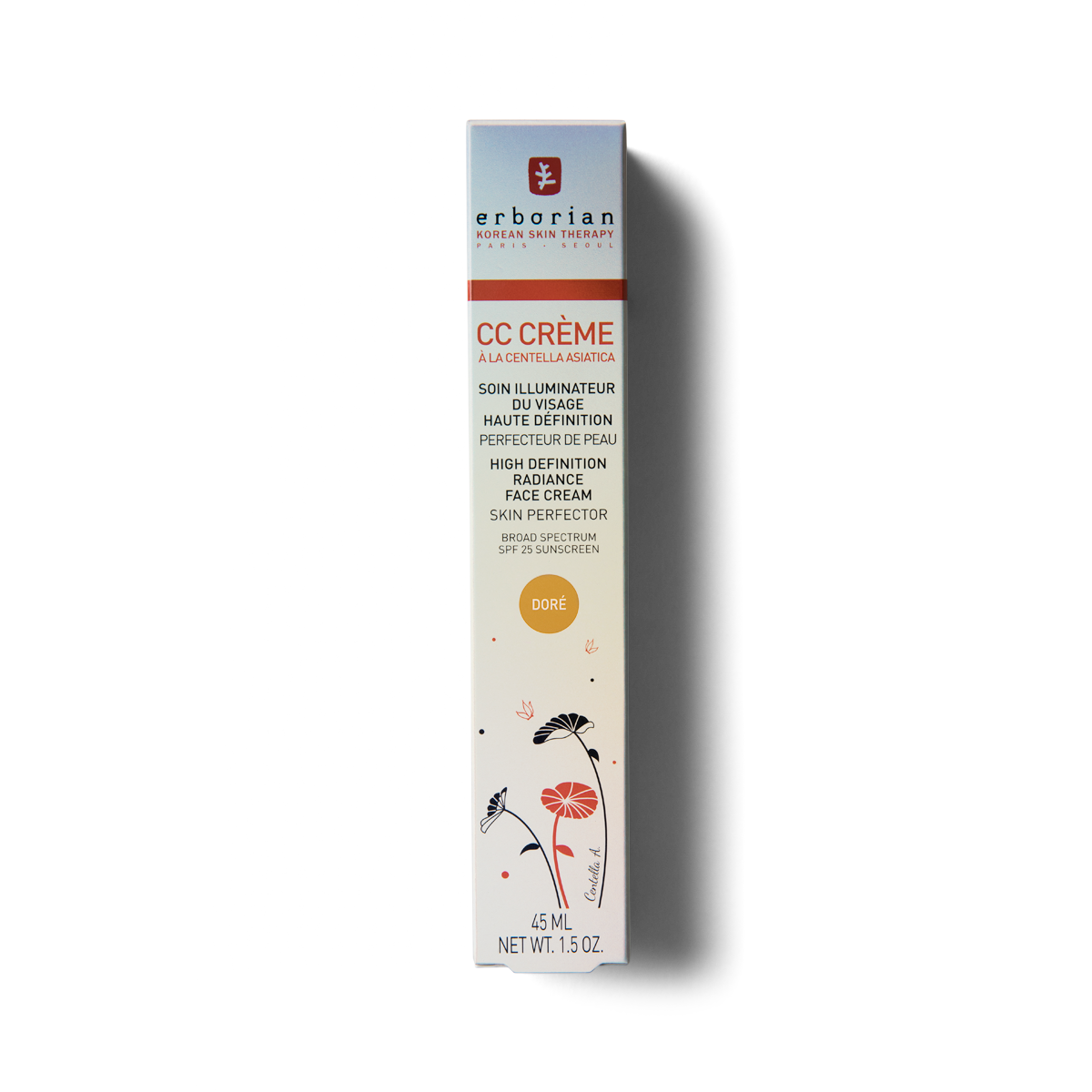 Erborian CC Cream Doré
Even Tone Skin Perfector "Healthy Glow" Effect