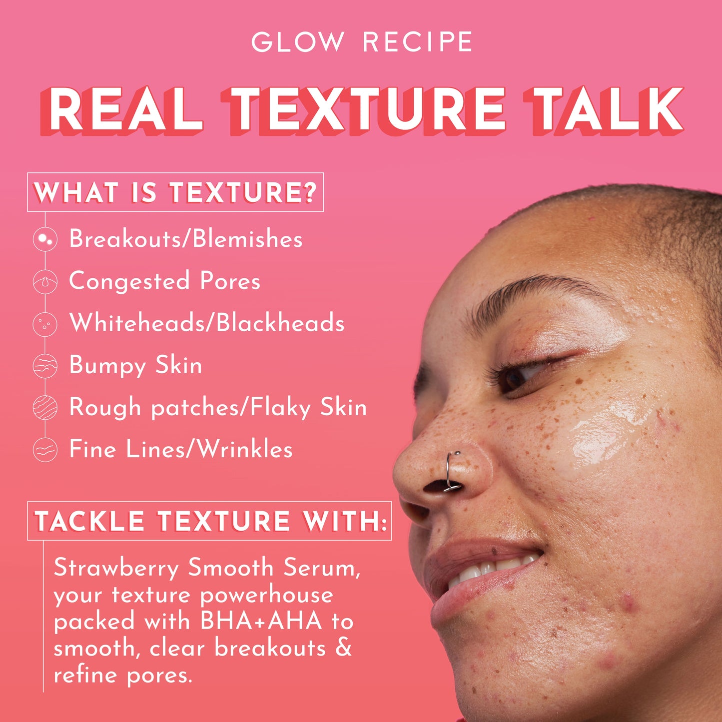 Glow Recipe Strawberry Smooth BHA+AHA Salicylic Serum 30ml